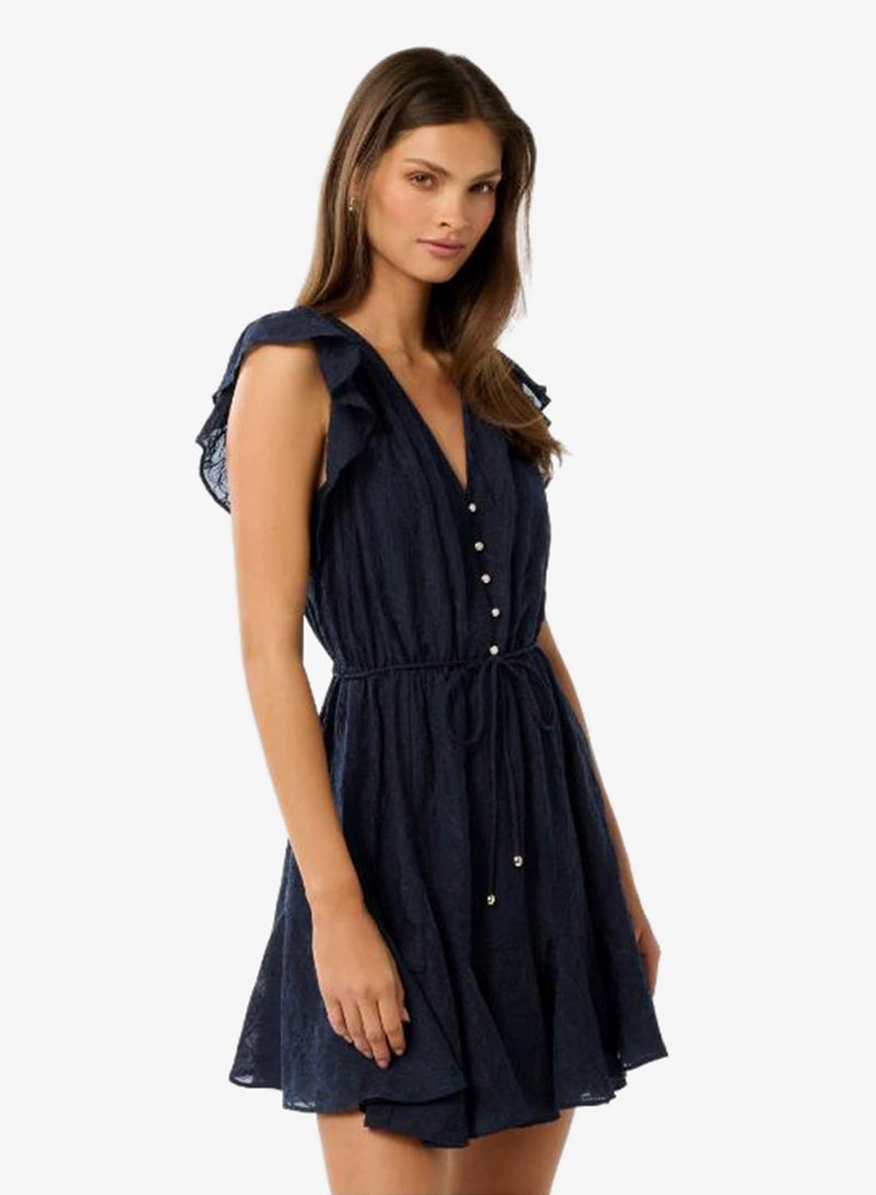 forever new Maxine Tie Waist Flutter Sleeve Mini Dress - Image 3