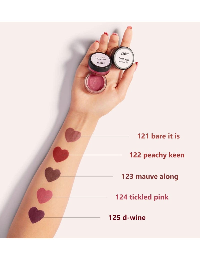Plum - Plum Touch Lip Cheek Tint Highly Pigmented 125 Berry Wine - Image 1
