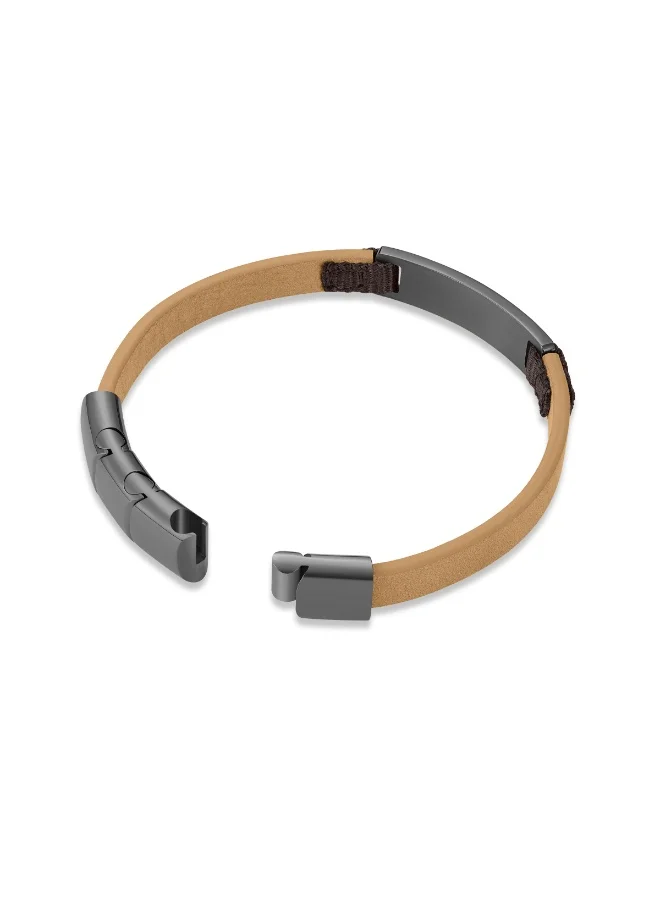 Timberland Quechee Tan Brown Leather Bracelet for Men