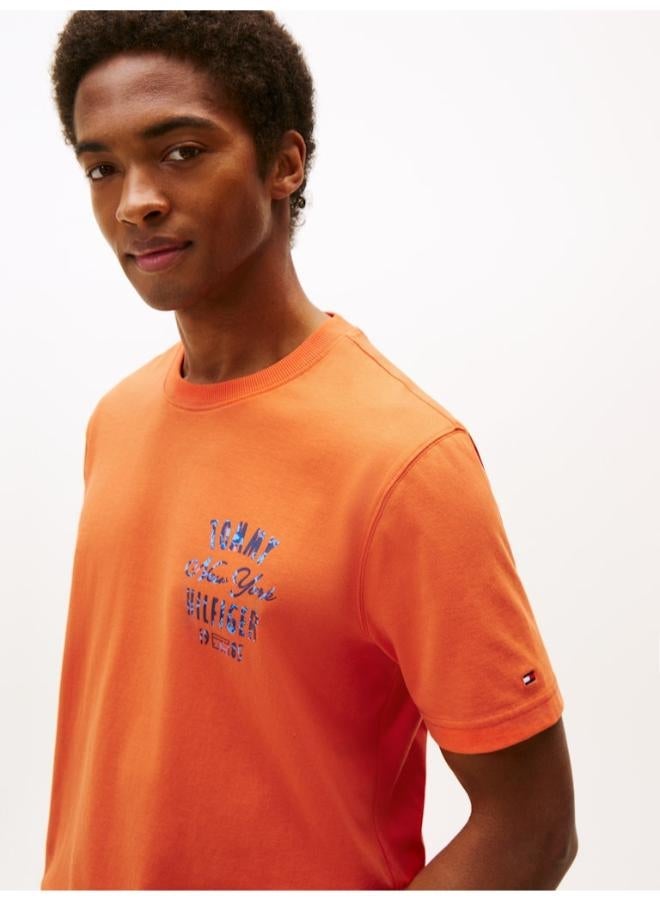 TOMMY HILFIGER Graphic Crew Neck T-Shirt - Image 3