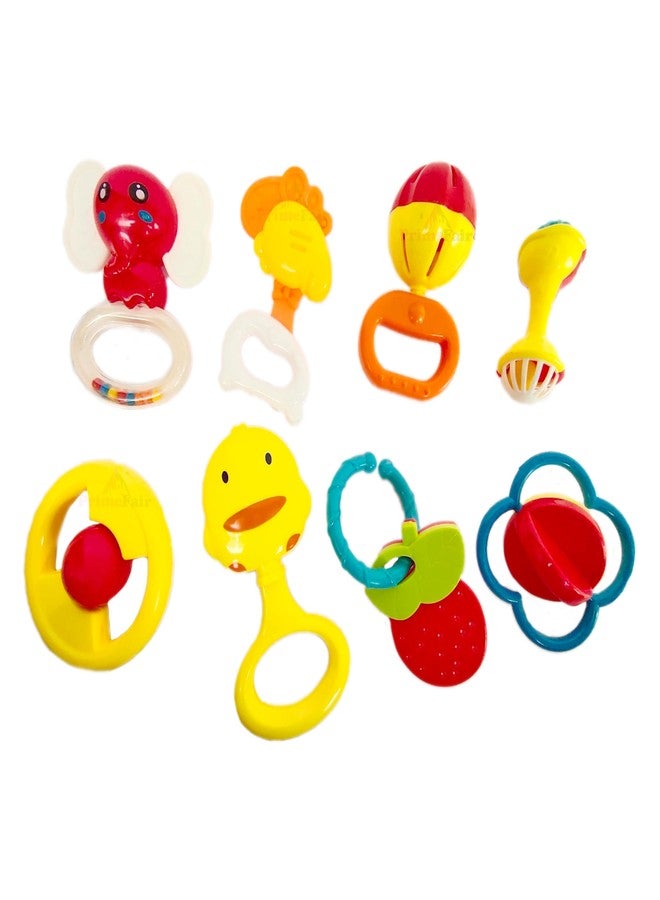 PRIMEFAIR Baby Rattles Toys Set, Infant Grab Shake Rattle, Sensory Teether, Babies Development Learning Music Toy, Newborn Birthday Toys, Multicolor (Animal-D) - Image 5
