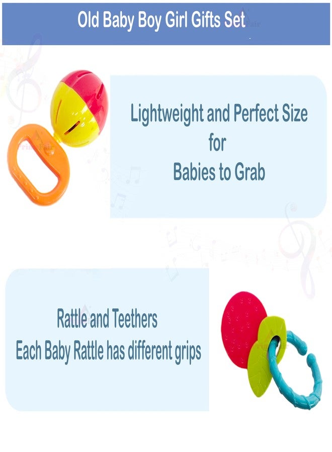 PRIMEFAIR Baby Rattles Toys Set, Infant Grab Shake Rattle, Sensory Teether, Babies Development Learning Music Toy, Newborn Birthday Toys, Multicolor (Animal-D) - Image 4