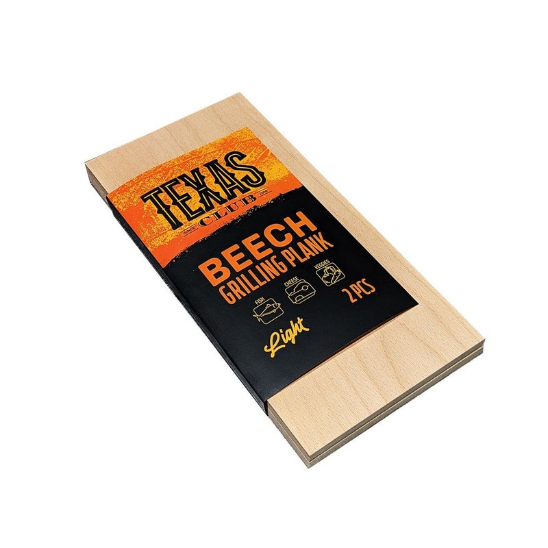 Texas Club Beech Grilling Planks Premium Natural Hardwood BBQ Accessory for Outdoor Grilling and Smoking-2 piece pack - Image 2