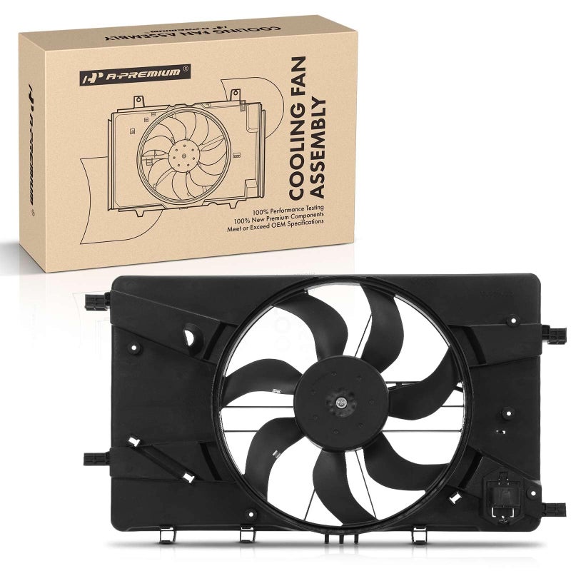 مجموعة مروحة تبريد رادياتير المحرك APremium متوافقة مع بعض طرازات شيفروليه وبويك كروز 2011-2016 كروز ليمتد 2016 فيرانوا 2012-2017 استبدال 13368577 13289627