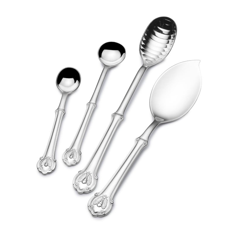 Wallace Napoleon Bee 4Piece 1810 Stainless Steel Assorted Spoon Set