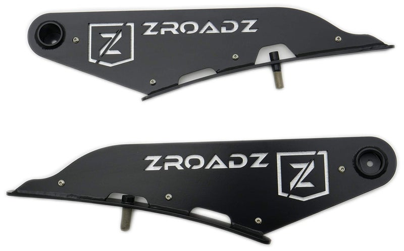 ZROADZ Front Roof LED Mounting Bracket Compatible w 20192022 Dodge Ram 1500 to Mount 1 50 Inch or Similar Style Curved LED Light Bar Not Included PN Z334721 Black