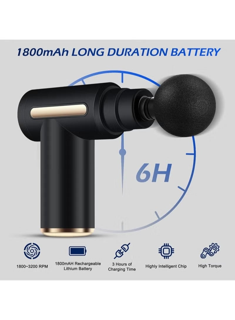 Deep Tissue Muscle Electric Massage Gun with 6 Speeds,portable mini massage gun for Body Relaxation - Image 2