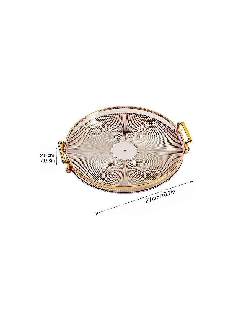 Acrylic Vanity Tray with Gold Handles Decorative Serving Tray for Jewelry Comestic Candle Dish Plate Vanity Counter Bathroom Table Organizer - pzsku/Z3584259600F91A01C03CZ/45/_/1687697461/597e509b-ef5b-4772-9754-ce6f8c61198c