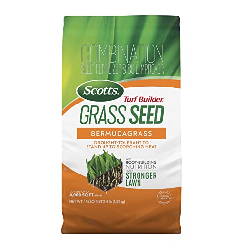 Scotts Turf Builder Grass Seed Bermudagrass with Fertilizer and Soil Improver, Drought-Tolerant, 4 lbs. - Image 3