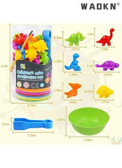 WAOKN Educational Animal Matching & Sorting Game with Colorful Bowls for Preschool Learning Activities, Montessori-Inspired Sensory STEM Toy Sets for Daycare, Ideal Gift for Toddlers and Kids Ages 3+  - Image 2