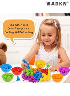WAOKN Educational Animal Matching & Sorting Game with Colorful Bowls for Preschool Learning Activities, Montessori-Inspired Sensory STEM Toy Sets for Daycare, Ideal Gift for Toddlers and Kids Ages 3+  - Image 5