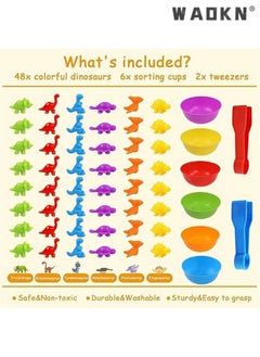 WAOKN Educational Animal Matching & Sorting Game with Colorful Bowls for Preschool Learning Activities, Montessori-Inspired Sensory STEM Toy Sets for Daycare, Ideal Gift for Toddlers and Kids Ages 3+  - Image 4