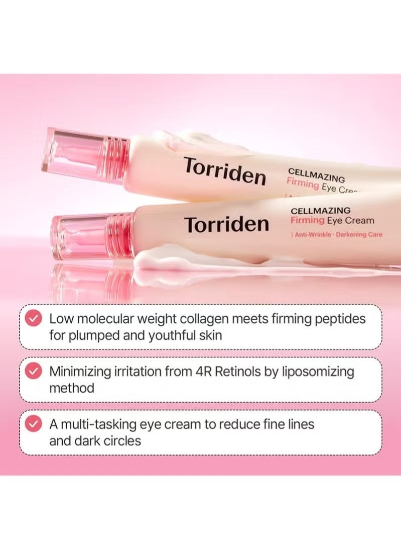 Torriden CELLMAZING Collagen Firming Eye Cream with an Eye Massager 30ml - Image 4
