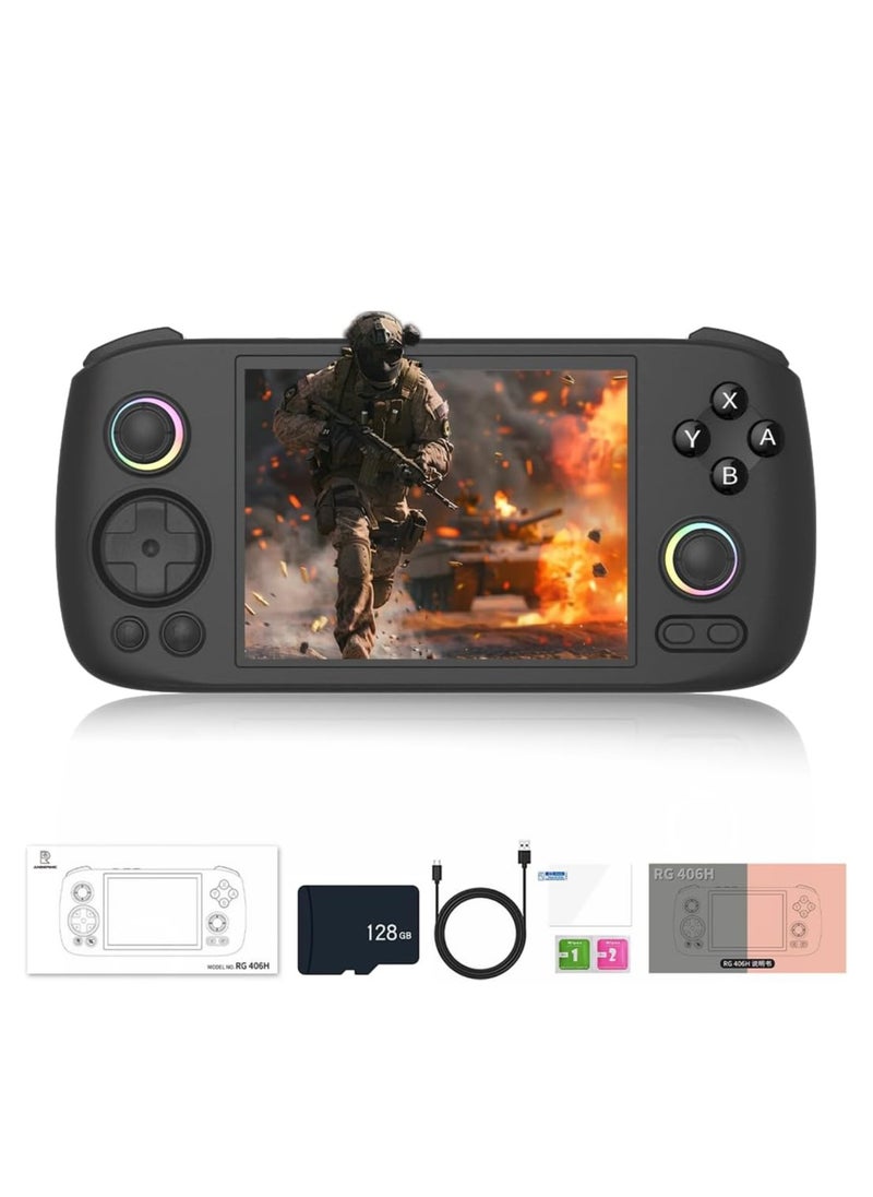 ANBERNIC  - RG406H Handheld Game Console Unisoc T820 Android 13 5000 mAh 4-inch IPS screen Large-angle 3D Hall Joystick Hall Rigger 5G WIFI Bluetooth Retro Video Players - Image 1