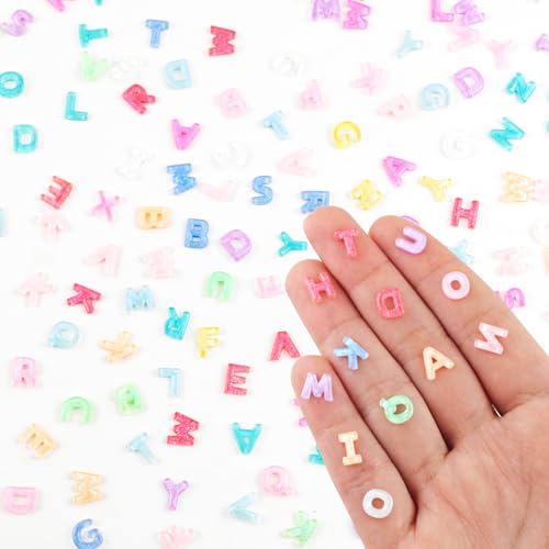 HOMICO 200 Pieces Tiny Letter Decor for Dollhouse Micro Resin Decor for DIY Crafts Mini Things for Fairy Garden Micro Landscaping Decorations - Image 5