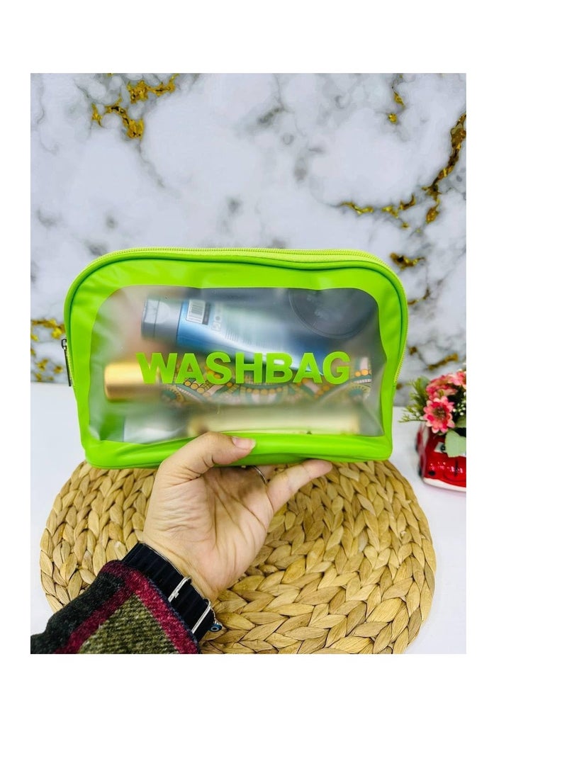 شنطة سفر ومكياج جلدية فاخرة جودة لا تضاهى وحجم عملاق 27*17سم متوفر عدة الوان Mk (اخضر) - Image 2