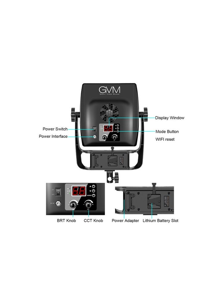 GVM Great Video Maker GVM BI COLOR LED LT 50S  - Image 5