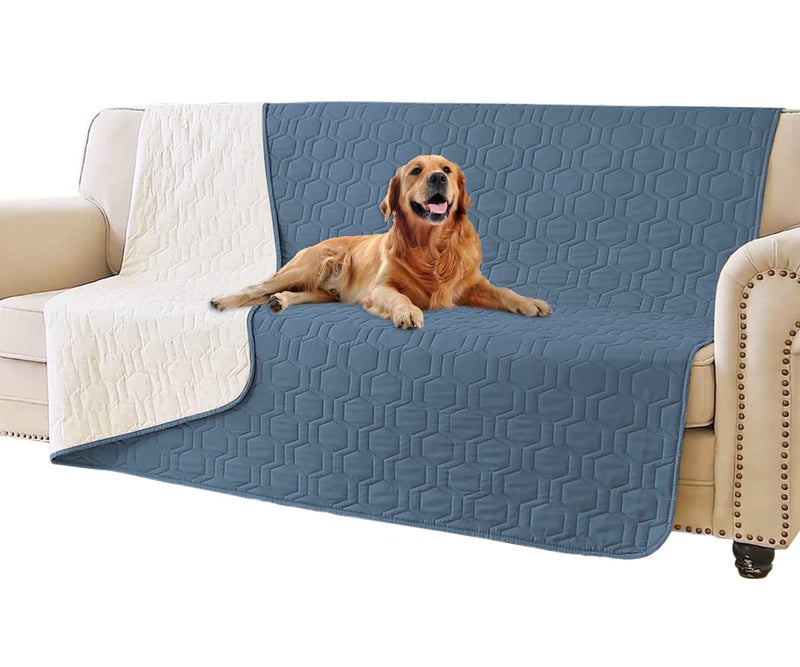 Tcksstex Waterproof and NonSlip Dog Bed Cover and Pet Blanket Sofa Pet Bed Mat car Incontinence Mattress Protectors Furniture Couch Cover for Most Cats Dogs Pets52x82 Navy Blue
