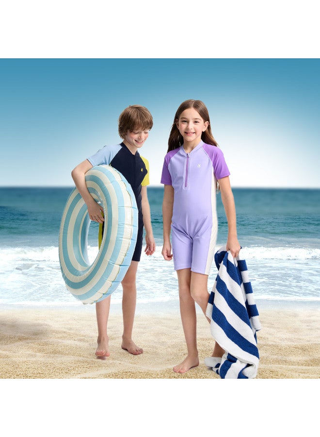 Annil Kids' One-piece Swimwear Set 2025 Summer New Professional Training Swimsuit With Swim Cap For Boys & Girls - Image 3