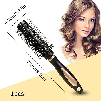 TYVOM Hair Brush Hair Curling Brush Blow Dry Round Hair Brush Hairbrushes for Women Professional Curling Hair Drying Styling Straightening and Shine - Image 2