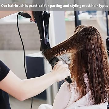 TYVOM Hair Brush Hair Curling Brush Blow Dry Round Hair Brush Hairbrushes for Women Professional Curling Hair Drying Styling Straightening and Shine - Image 4