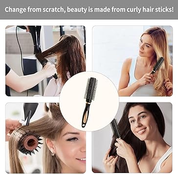 TYVOM Hair Brush Hair Curling Brush Blow Dry Round Hair Brush Hairbrushes for Women Professional Curling Hair Drying Styling Straightening and Shine - Image 5