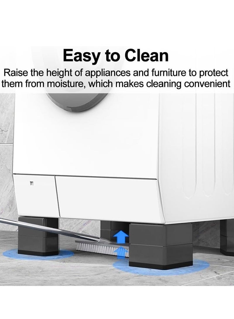 Bukela Washing Machine Anti Vibration Pads, Noise Reduction Dryer Washer Feet Pads, Refrigerator Support Protects Pedestals (4 PCS) - Image 4