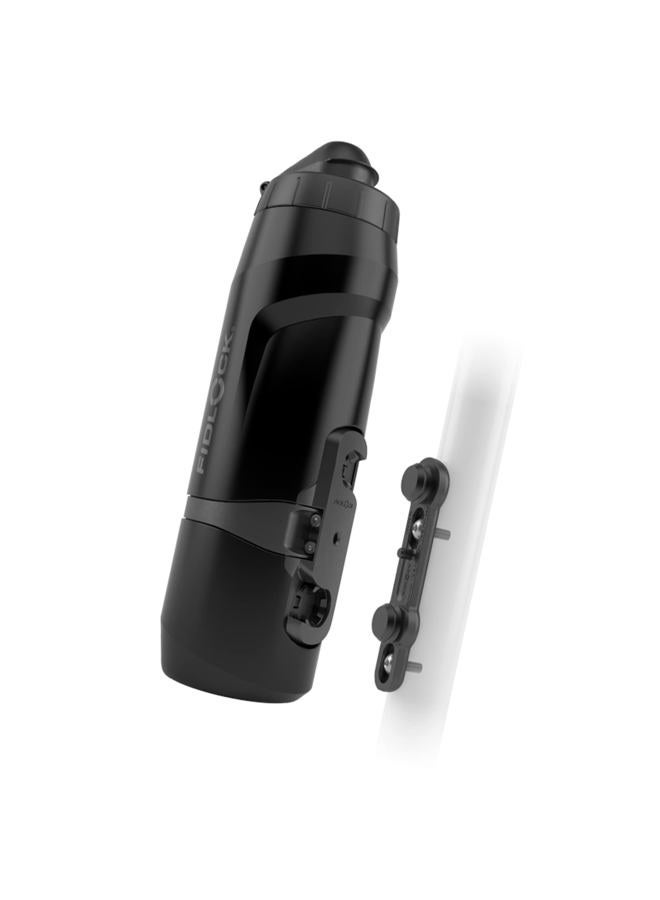 FIDLOCK Unisex - Adult 09653 (black) Water Bottle, 800 ml Bottle Black with Bike Base, 800 ml EU - Image 1
