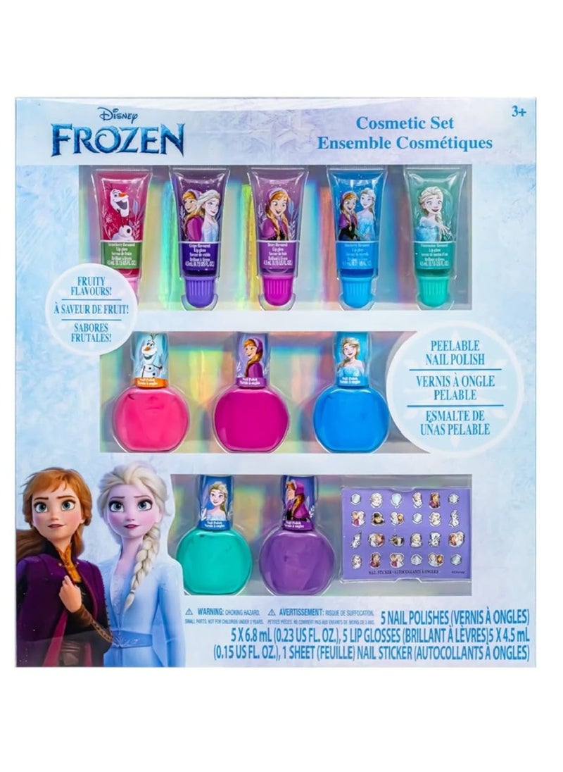 Disney FROZEN - Disney Frozen Sparkly Cosmetic Makeup Set ( FZ0708GD) - Image 1