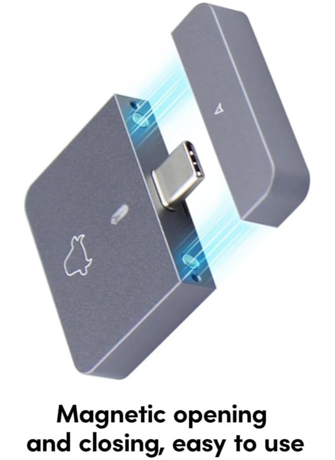 VKL - M.2 NVMe SSD Enclosure Aluminum Tool-Free Adapter, 10Gbps USB3.2 Reader, for M.2 NVMe M-Key 2230 SSD, New 2230 Plug and Play M.2 Hard Drive Case, Support UASP, Plug and Play - Image 1