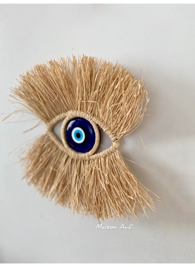 Maison Avf Set of 2 Raffia Evil Eye M087  - Image 3