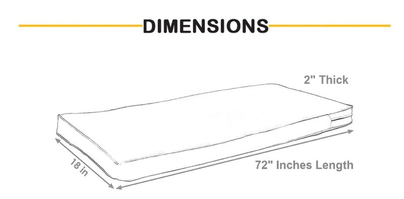 ATOOTFUSION Thicken Tufted Cushion, Solid Square Seat Cushion Corduroy Chair Pad Pillow Seat Floor Cushion for Yoga Meditation Living Room Balcony Office Outdoor (72X18X2, Dark Brown) - Image 5