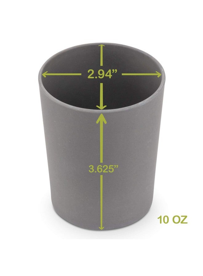 WeeSprout Bamboo Toddler Cups - 4 Pc Set (10 Fl Oz), Organic & Non-Plastic Cup Pack For Toddlers, Big Kids Or Baby, Natural - Image 2