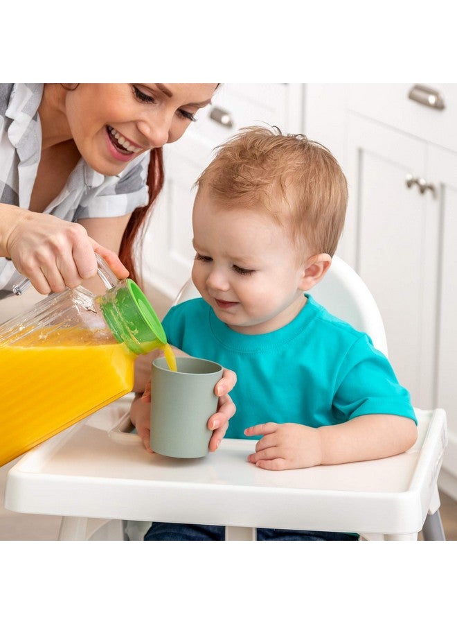 WeeSprout Bamboo Toddler Cups - 4 Pc Set (10 Fl Oz), Organic & Non-Plastic Cup Pack For Toddlers, Big Kids Or Baby, Natural - Image 4
