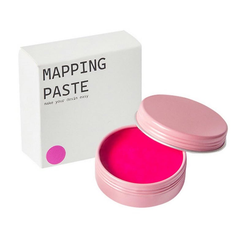 HOTWE Mapping Paste 20g07oz Mapping Brow Paste for Eyebrow and Lips Measuring Brow Contour Paste for PMU Microblading Supplies and Eyebrows Design Marking Pink