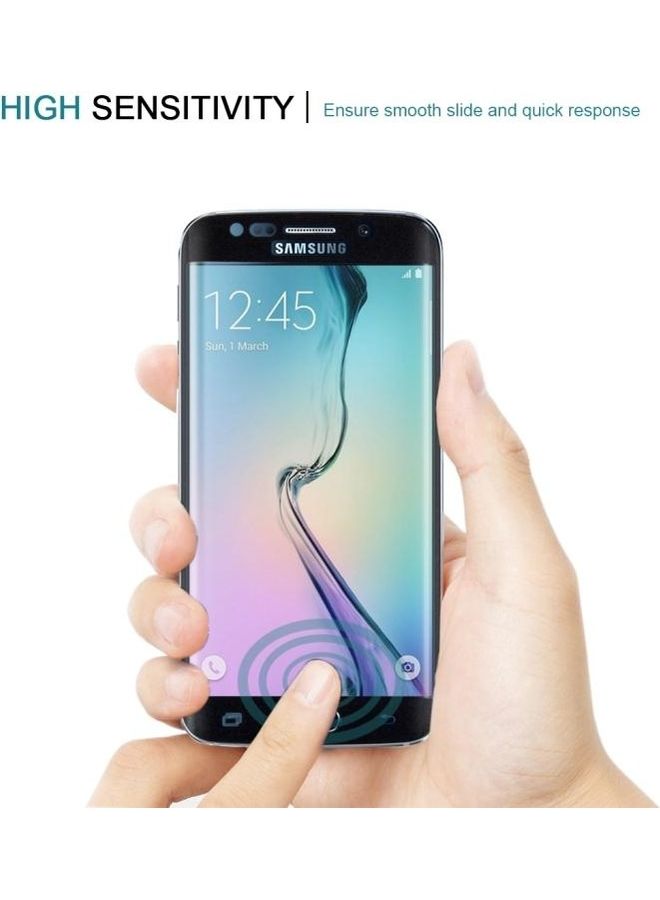 Loquat 25-Piece 9H Surface Hardness 3D Curved Explosion-Proof Tempered Glass Screen Protector Set For Samsung Galaxy S6 edge+ Black/Clear - Image 5