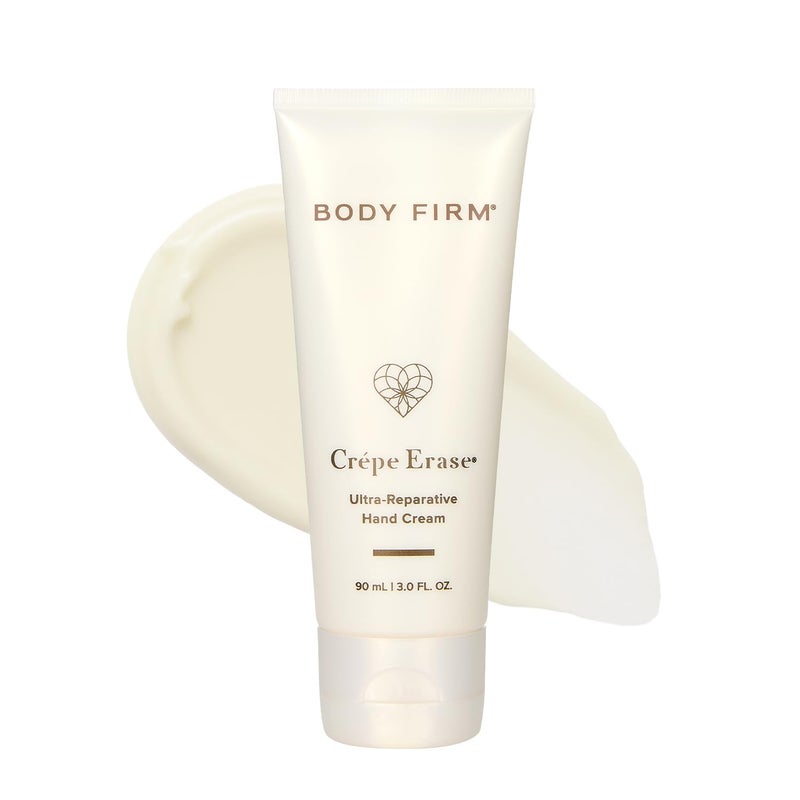 Crepe Erase BODY FIRM Crepe Erase UltraReparative Hand Cream AntiAging Hand Treatment Lotion with Moisturizing Shea Butter Vitamin E and Squalane for Cracked Dry Hands Supports Wrinkle on Hands 3 fl oz