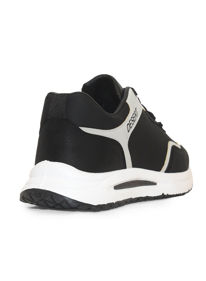 Desert Men's Fashion Leather Sneakers – Stylish Printed Design - Image 4