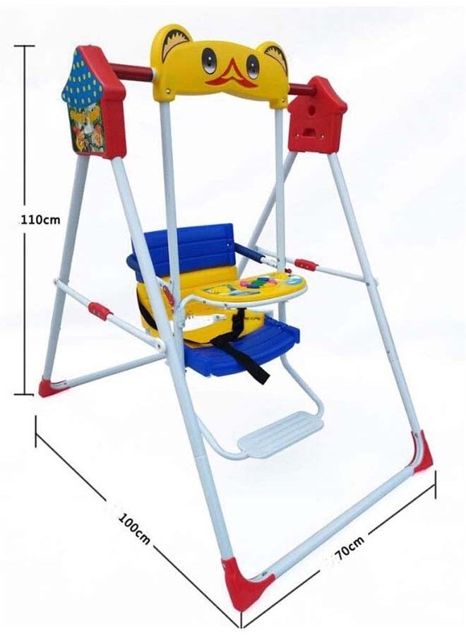 Rally Baby Swing, Indoor Outdoor Home Swing with Safety Seat, Infant Swing, Backyard Swing Sets, Infant and Toddler Swing Chair Set Blue - Image 5