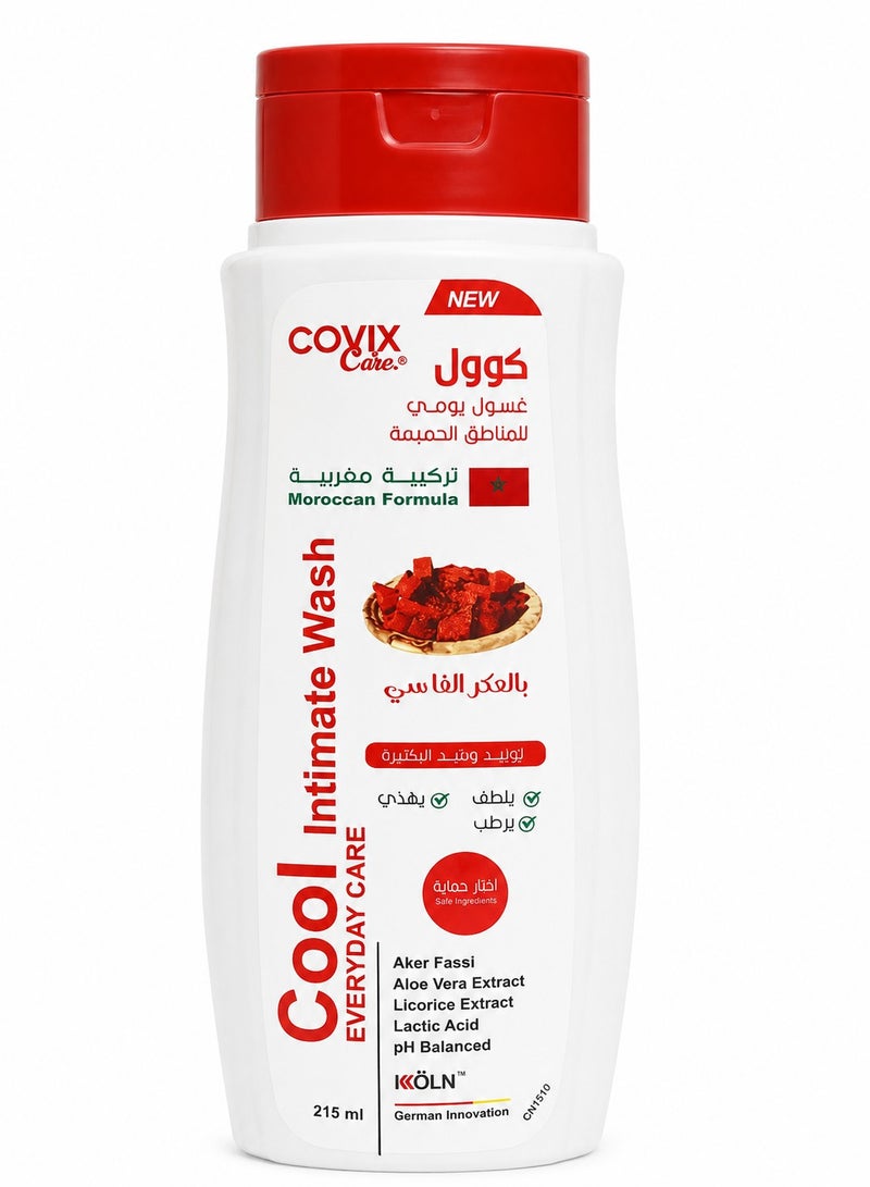 covix care Care Cool Intimate Wash Everyday Care With Aker Fassi Extract - 215ml - Image 1