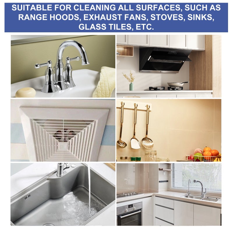Jakehoe Kitchen Cleaning Effervescent Tablets Stove Tiles Bathroom Kitchen Heavy Oil Dirt Stain Cleaning Effervescent Tablets - Image 5