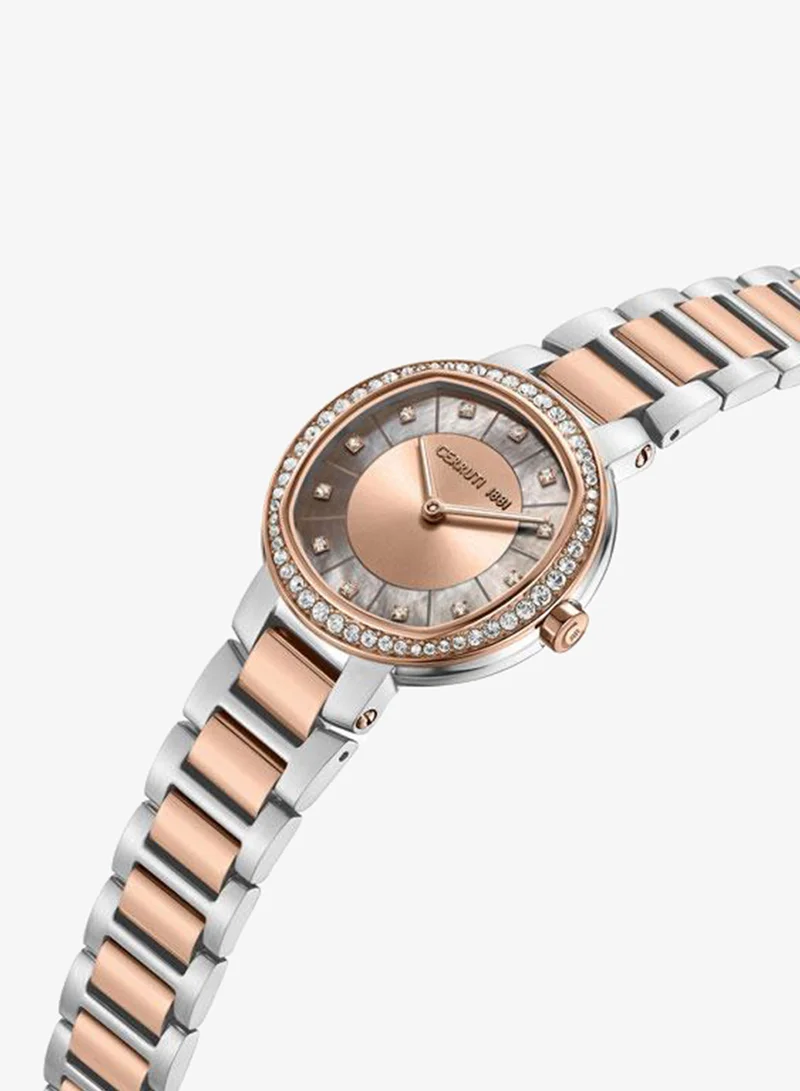 شيروتي 1881 Bellegra 32mm Pink Mother-of-pearl Dial Quartz Analog Watch For Women