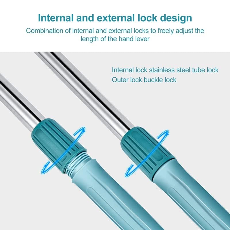 KRLZ 3 in 1 Flexible Clean Mop Triangle Pad Flat Brush Long Handle for Kitchen Bathroom Tile Wall Glass Window Cleaning Tool Rotatable Adjustable - Image 3