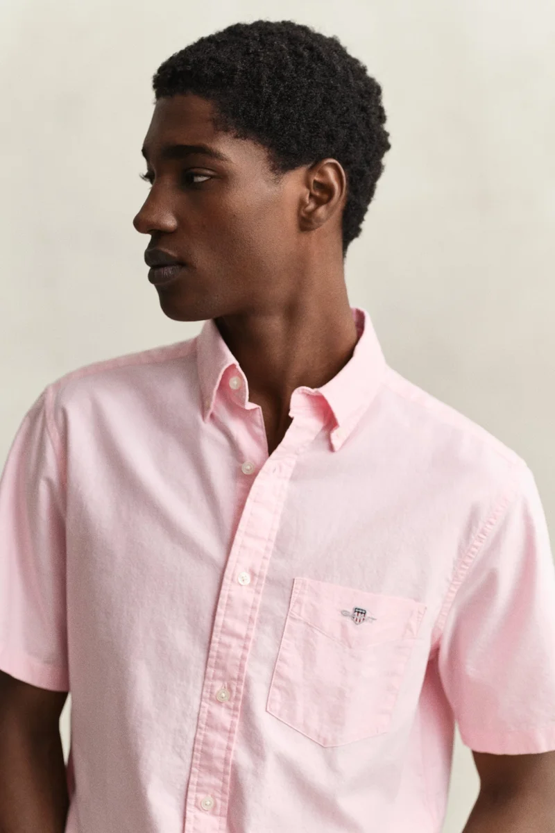 GANT  Regular Classic Oxford Short Sleeve Shirt for Men | Best Price UAE