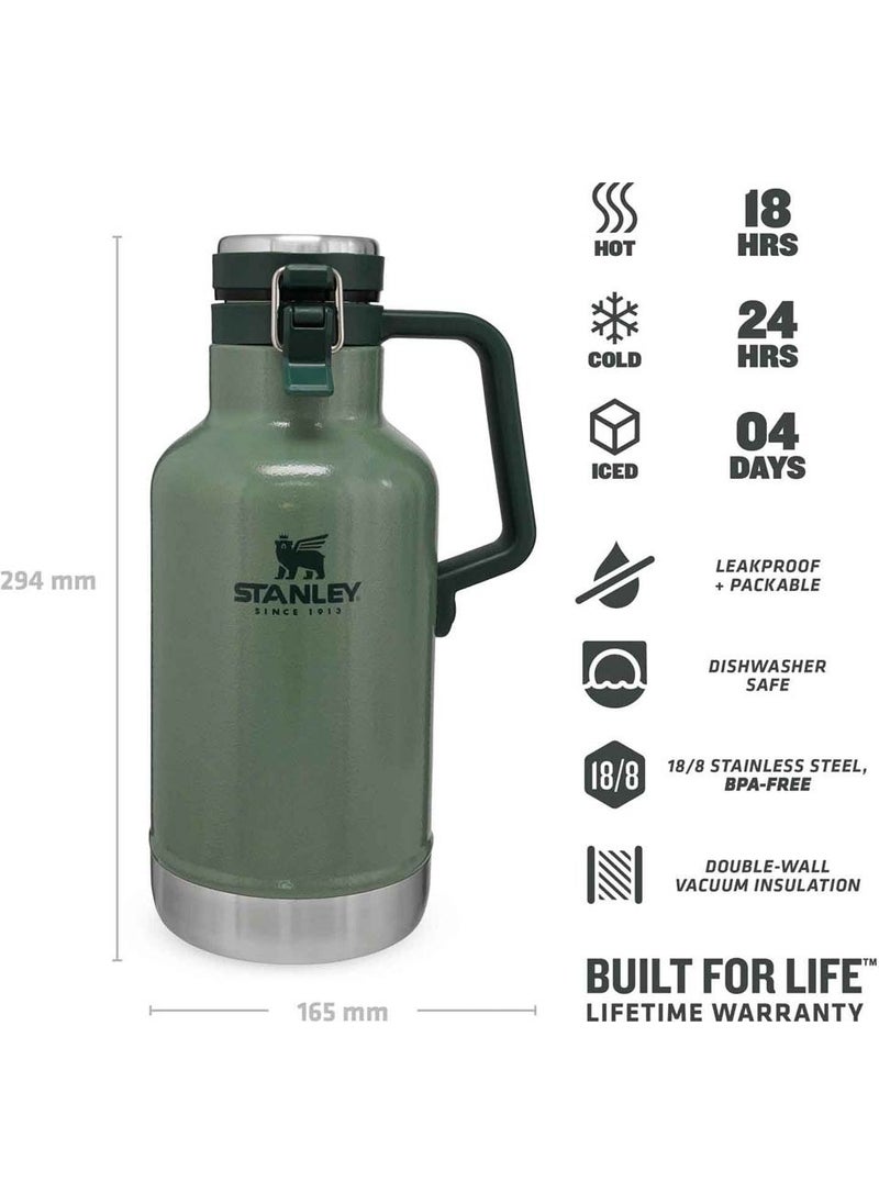 Thermos The Easy-Pour Growler 1.9L / 64oz Hammertone Green - pzsku/Z35857ED38DDD92560854Z/45/_/1741351740/de2ae55a-c1a2-48ed-a868-cfaeee057543