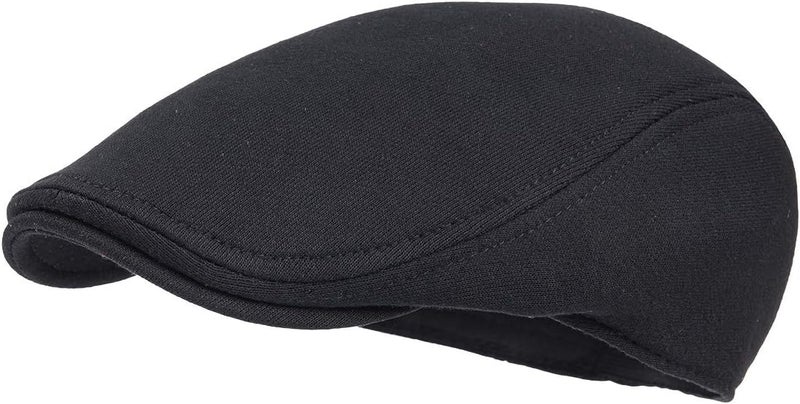 FEINION Men Cotton Newsboy Cap Soft Fit Cabbie Hat - Image 1