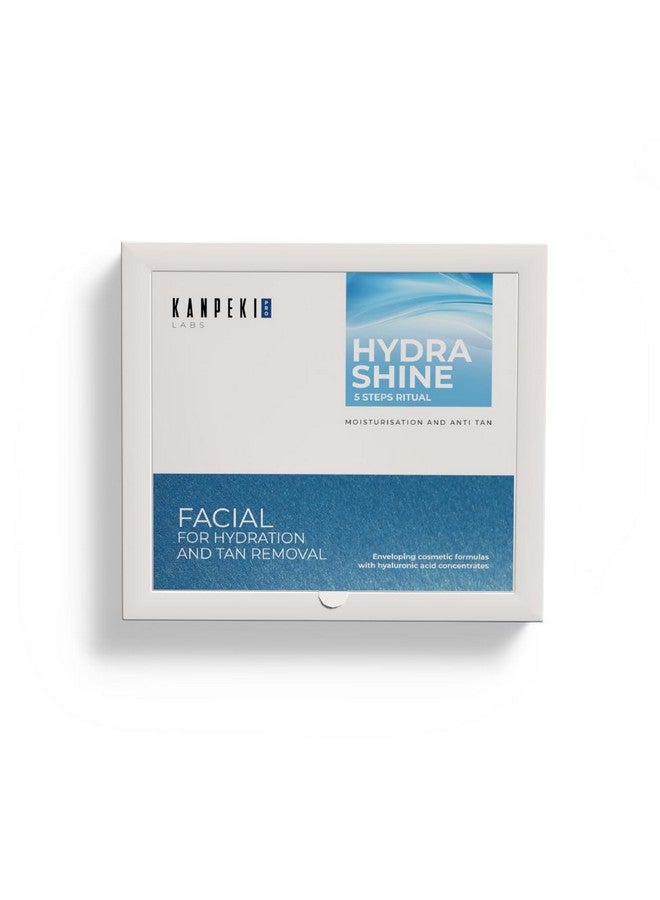 Kanpeki Hydra Shine 5-Step Facial Kit | Deep Hydration & Glow | With Shea Butter, Algae & Vitamin A | For Dry & Normal Skin | Brightening & Moisturizing - Image 1