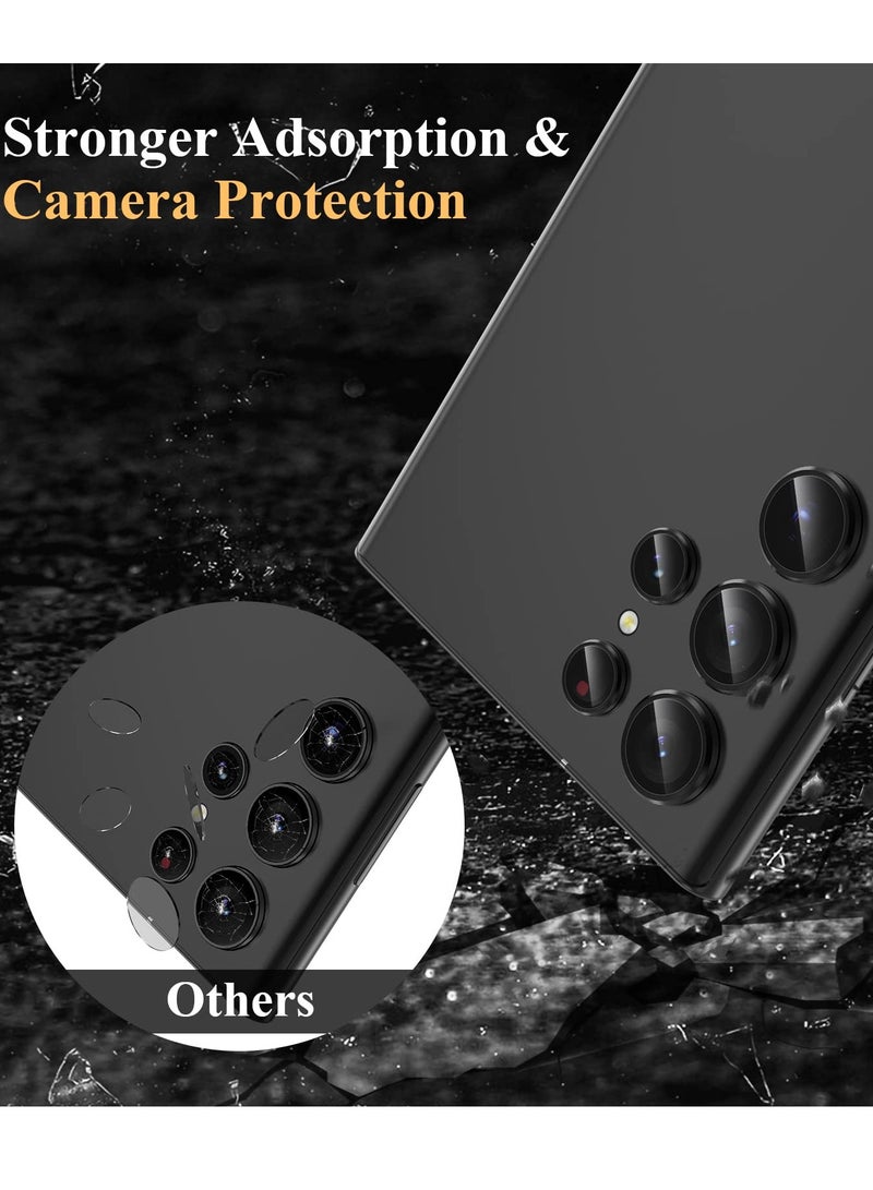 Zikra Camera Lens Protector for Samsung Galaxy S23 Ultra, Tempered Glass Camera Screen Protector Individual Metal Ring Lens Cover for Galaxy S23 Ultra Accessories - Image 4