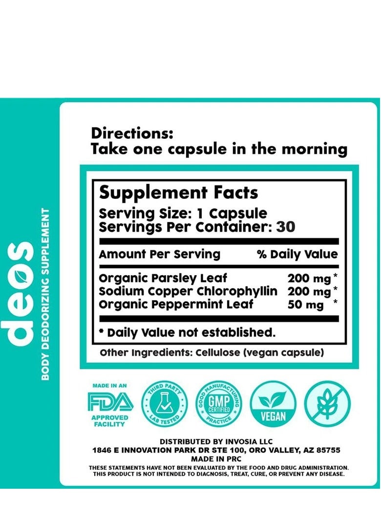 ديوس مكمل مزيل العرق لكامل الجسم | مزيل عرق داخلي DEOS كامل الجسم 30 كب - Image 4