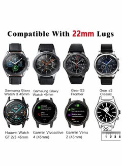 Y&D Leather Band for Galaxy Watch 4/5, 20mm Reverse Buckle ​Strap Samsung 5  - Image 4